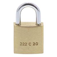 Burg Wächter 2er Set Duo 222 20 SB Hangslot Gelijksluitend Messing Sleutelslot - thumbnail