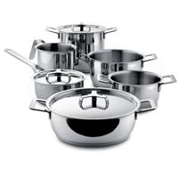 Alessi Pannenset Pots&Pans - AJM100S9 - door Jasper Morrison - 6 Delig - thumbnail