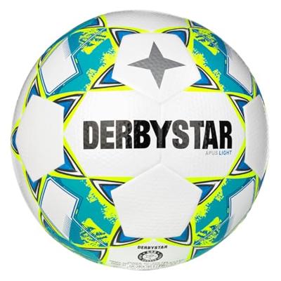 Derbystar Voetbal APUS Light DB Wit Geel Blauw V24 1047