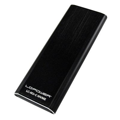 LC-Power LC-M2-C-NVME behuizing voor opslagstations M.2 SDD-behuizing Zwart
