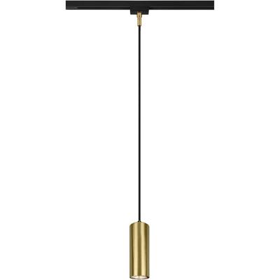 LED Railverlichting Hanglamp - 2 Fase GU10 - Rond Mat Goud Aluminium