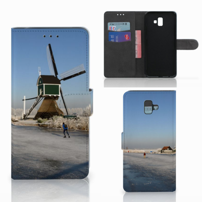 Samsung Galaxy J6 Plus (2018) Flip Cover Schaatsers Samsung Galaxy J6 Plus (2018) Flip Cover Schaatsers