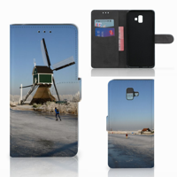 Samsung Galaxy J6 Plus (2018) Flip Cover Schaatsers - thumbnail