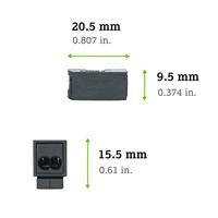 WAGO 224-114 224-114 Lampklem Flexibel: 0.5-2.5 mm² Massief: 0.5-2.5 mm² Aantal polen: 2 100 stuk(s) Zwart - thumbnail