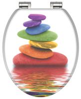 SCHÜTTE toiletbril met soft-close colorful stones - thumbnail