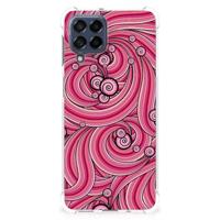 Samsung Galaxy M53 Back Cover Swirl Pink - thumbnail