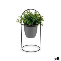 Decoratieve plant Ibergarden Metaal Plastic Lakens Rond 21 x 30 x 21 cm (8 Stuks) - thumbnail