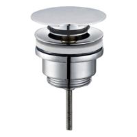 Wiesbaden Caral draaiwaste afvoerplug 5/4" chroom - thumbnail