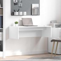 Aan de muur bevestigd bureau Wit 100 x 45 x 30 cm Bewerkt hout - thumbnail