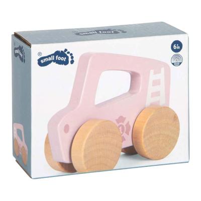 Small Foot - houten duwautootje roze