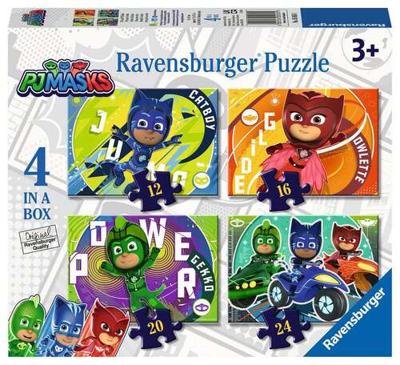 Ravensburger puzzel PJ masks 4in1box 12+16+20+24 stukjes Ravensburger puzzel PJ masks 4in1box 12+16+20+24 stukjes