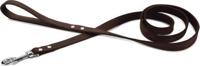 Hondenriem van leer 165cm x 20mm bruin - thumbnail