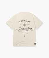 Jorcustom Handscript Loose Fit T-Shirt Heren Gebroken Wit - Maat S - Kleur: Gebroken Wit | Soccerfanshop - thumbnail