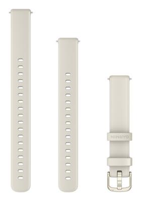Garmin Lily 2 (14mm) Bandje, alleen Geschikt voor Lily 2 Standard, Active en Classic series, Originele accessoire, Silicone, Cream and Gold Hardware