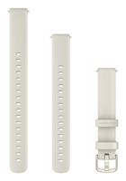 Garmin Lily 2 (14mm) Bandje, alleen Geschikt voor Lily 2 Standard, Active en Classic series, Originele accessoire, Silicone, Cream and Gold Hardware - thumbnail