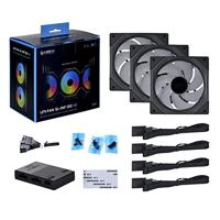 Lian Li UNI FAN SL-INF 120, 3-pack, Black , ARGB PWM - thumbnail