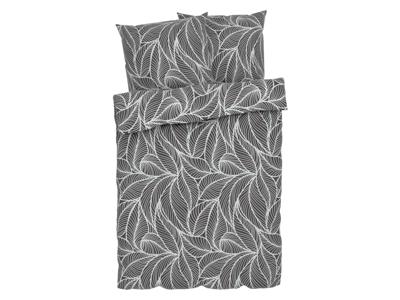 LIVARNO home Satijnen dekbedovertrek 240 x 220 cm (Bladeren)