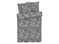 LIVARNO home Satijnen dekbedovertrek 240 x 220 cm (Bladeren) - thumbnail