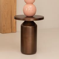 Kave Home Ronde Bijzettafel 'Malya' 40.5cm, kleur Koper - thumbnail