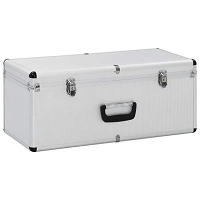 VidaXL Opbergkoffers 3 st aluminium zilverkleurig
