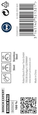 Bosch Accessoires Metaalboren HSS-Co, Standard 9,5 x 81 x 125 mm 5st - 2608585897 Bosch Accessoires Metaalboren HSS-Co, Standard 9,5 x 81 x 125 mm 5st - 2608585897