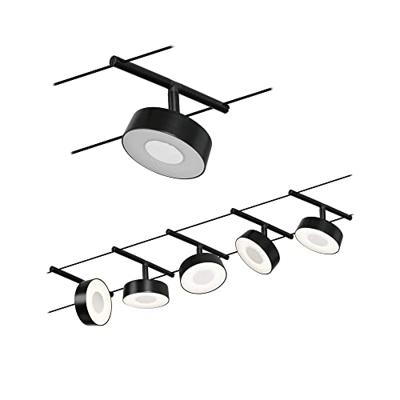 Paulmann WS DC Circle Kabelsysteem compleet Zwart (mat), Chroom