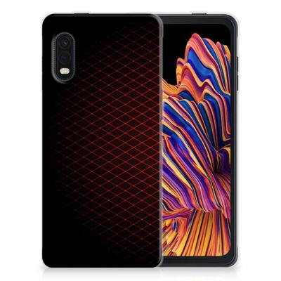 Samsung Xcover Pro | TPU bumper | Geruit Rood