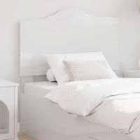 Hoofdbord met hoofdeinde Glanzend Wit 75 cm Bewerkt hout - thumbnail