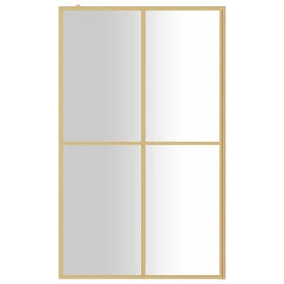 Inloopdouchewand transparant 118x195 cm ESG-glas goudkleurig - thumbnail