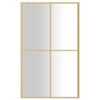 Inloopdouchewand transparant 118x195 cm ESG-glas goudkleurig - thumbnail