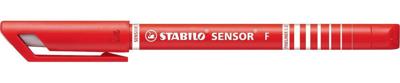 STABILO SENSOR fineliner, 0,3 mm, rood