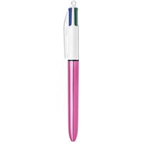 Pen Bic Shine Silver Wit Roze (12 Onderdelen) - thumbnail