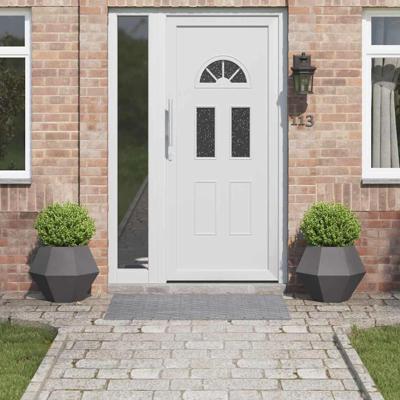 VidaXL Plantenbak 2 pcs zwart 50 x 50 x 40 cm staal