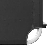 Ligbed aluminium en textileen zwart - thumbnail