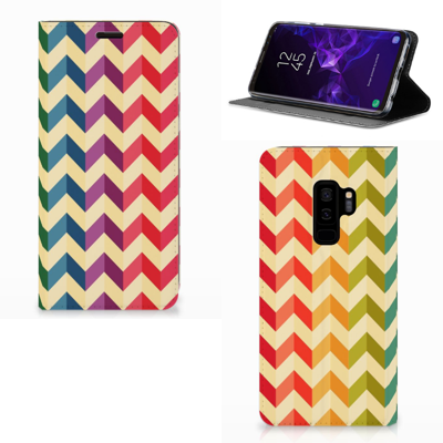 Samsung Galaxy S9 Plus | Hoesje met Magneet | Zigzag Multi Color Samsung Galaxy S9 Plus | Hoesje met Magneet | Zigzag Multi Color