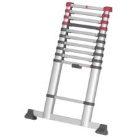 Hailo T80 Aluminium Telescoopladder 11 Treden + Stabilisatiebalk 103-322 cm - thumbnail