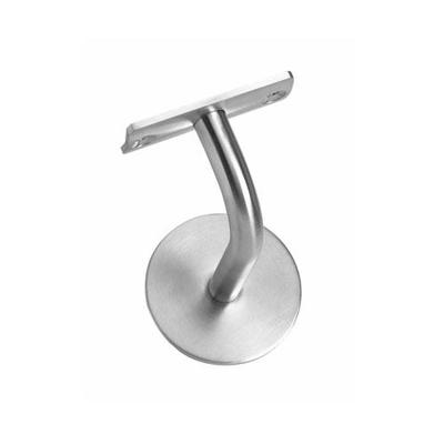 Intersteel leuninghouder - gebogen - hol zadel - RVS geborsteld