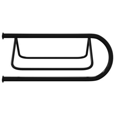 VidaXL Zadelrek wandgemonteerd ijzer zwart