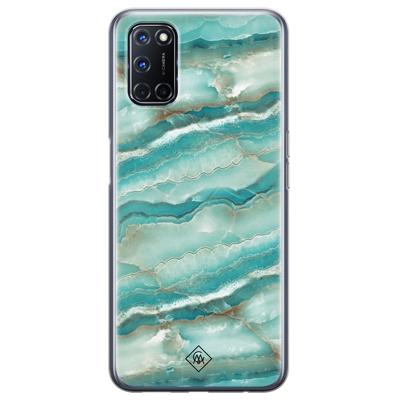 Oppo A92 siliconen hoesje - Mamer azuurblauw