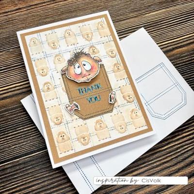 Vaessen Creative • embossing folder guinea pigs
