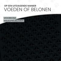 Eat Slow Live Longer Lick Mat Cross Grijs - thumbnail