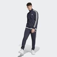 Adidas Basic 3 Stripes Trainingspak Heren Donkerblauw/Wit - Maat XS - Kleur: Blauw | Soccerfanshop - thumbnail