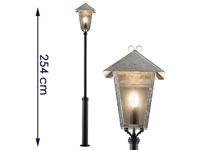 Vloerlamp Benu groot met gegalvaniseerd armatuur - thumbnail