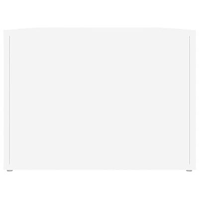 Salontafel 80x50x36 cm bewerkt hout wit