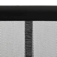 VidaXL Vliegengordijn 100x220 cm polyester mesh zwart - thumbnail