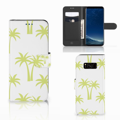 Samsung Galaxy S8 Hoesje Palmtrees | Portemonnee hoesje Samsung Galaxy S8 Hoesje Palmtrees | Portemonnee hoesje