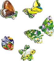 Selecta Larsen legpuzzel dieren - vlinders, 42st. - thumbnail