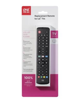 OneForAll URC4911 voor LG Afstandsbediening Zwart - thumbnail