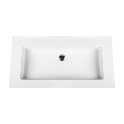 Wastafel Boss & Wessing Zonder Kraangat 45.5x99 cm Solid Surface Wit Boss & Wessing Wastafel Boss & Wessing Zonder Kraangat 45.5x99 cm Solid Surface Wit Boss & Wessing