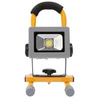 Oplaadbare en verwisselbare bouwlamp op accu met grondstandaard - 10 watt - thumbnail